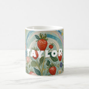 Whimsical Strawberry Patch Coffee Mug