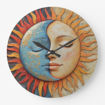 Whimsical Sun and Moon 