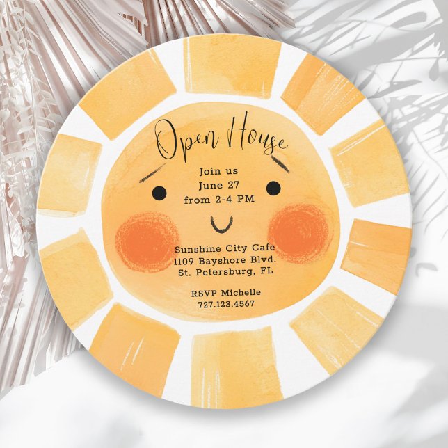 Whimsical Sunny Open House Invitation (Creator Uploaded)
