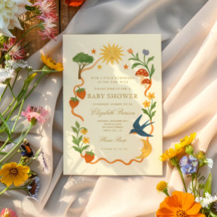 Whimsical Sunshine Baby Shower Invitation