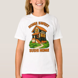 Whimsical Sushi House Foodie Cottage T-Shirt