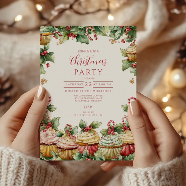 Whimsical Sweet Treats Christmas Invitation (Creator Uploaded)
