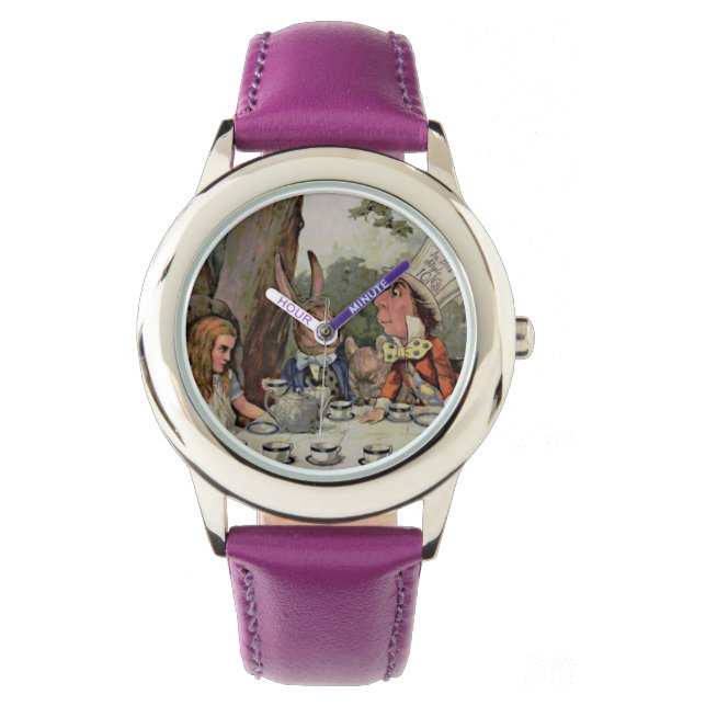Whimsical Tea Party MadHatter Wonderland Watch (Front)