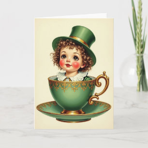 Whimsical Teacup Child Card