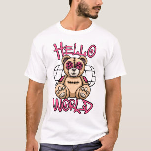Whimsical Teddy Bear streetwear T-Shirt