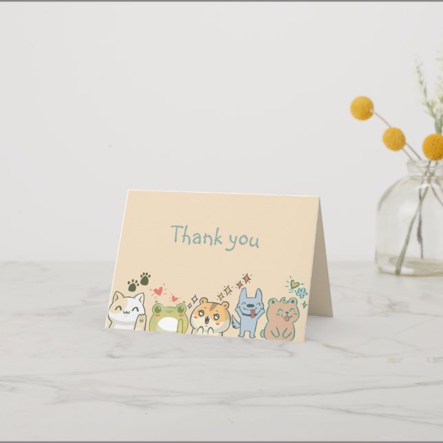 Whimsical Thank you Card (Front)