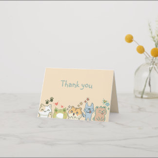 Whimsical Thank you Card