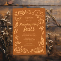 Whimsical Thanksgiving Friendsgiving Dinner Custom