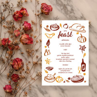 Whimsical Thanksgiving Friendsgiving HolidayCUSTOM