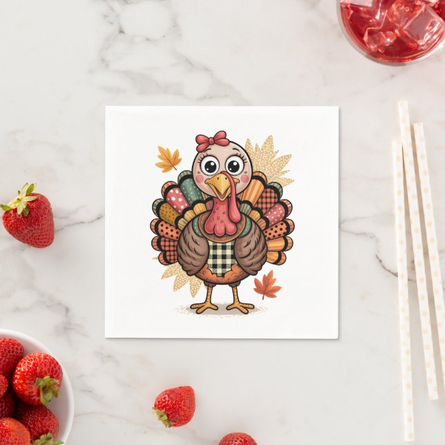 Whimsical Thanksgiving Fun Napkin (Insitu)