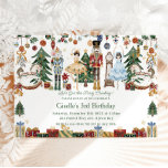 Whimsical The Nutcracker Christmas Ballet Birthday Invitation<br><div class="desc">Personalise this whimsical the Nutcracker themed birthday invitation easily and quickly. Simply click the Edit Using Design Tools button to edit the texts, change fonts and fonts colours. Featuring characters from the Nutcracker and Christmas decorations in vibrant colour tones. Matching items available in store. All text is editable! Great for...</div>