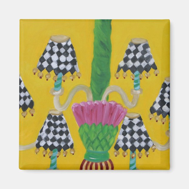 Whimsical Thistle Chandelier Magnet (Front)