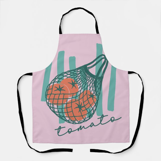 Whimsical Tomatos Italy Farmers Market Apron (Front)
