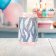 Whimsical Transparent Feather Design