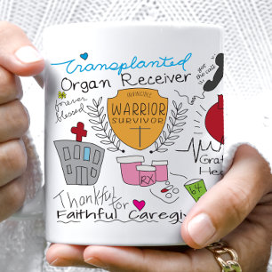 Whimsical Transplant Organ Donor Mug