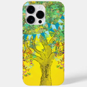 Whimsical Tree Birdcage Bright Colour Musical Note Case-Mate iPhone 14 Pro Max Case