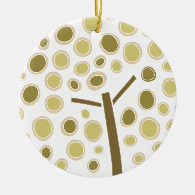 Whimsical Tree Ceramic Tree Decoration (Front)