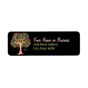 Whimsical Tree - Custom Return Address Labels