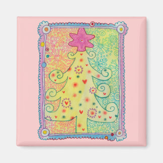 Whimsical Tree Magnet