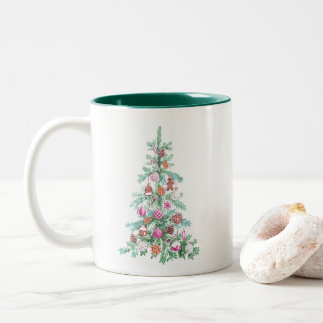 Whimsical Tree Mug (With Donut)