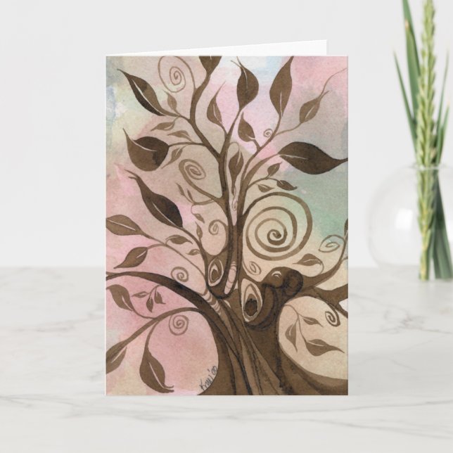 Whimsical Tree Notecard (Front)