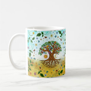 Whimsical Tree of Life - Yggdrasil Coffee Mug