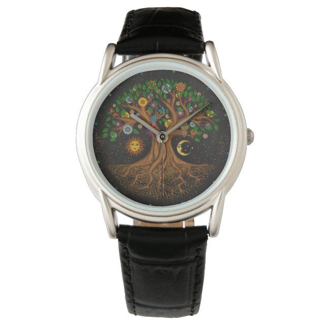Whimsical Tree of Life - Yggdrasil Watch (Front)