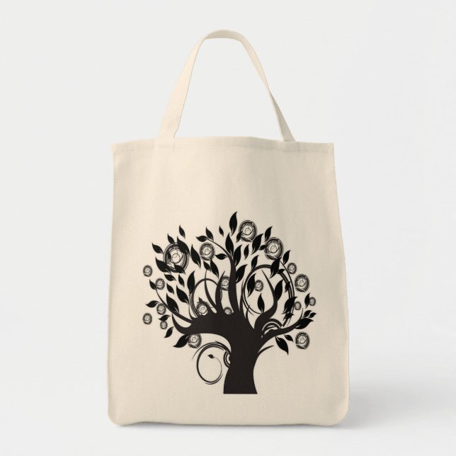 Whimsical Tree Tote Bag (Front)