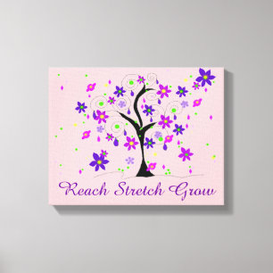 Whimsical Tree with Saying Canvas Print
