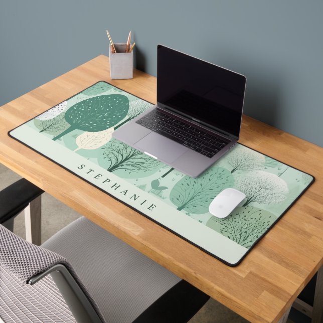 Whimsical Trees Desk Mat (Office 2)