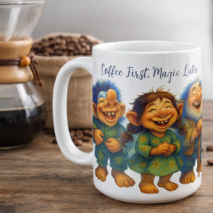 Whimsical Troll Coffee Gift for Cozy Mornings Mug