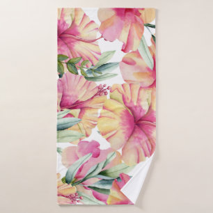 Whimsical Tropical Art Bath Towel