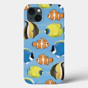 Whimsical Tropical Ocean Fish Sean Nature iPhone 13 Case