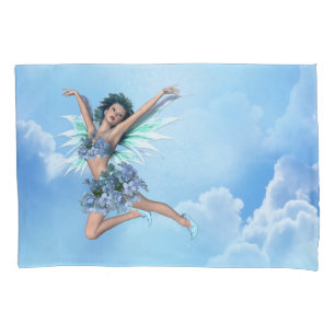 Whimsical Tropical World of Fairies, & Butterflies Pillowcase