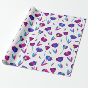 Whimsical Tulips Gift Wrapping Paper