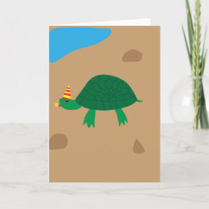 Whimsical Turtle, Have a Turtley Awesome Birthday Card