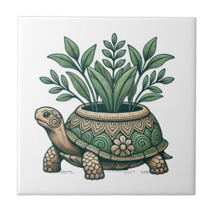 Whimsical Turtle Tile