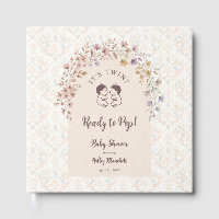Whimsical Twins Baby Shower Pastel Floral LPM26
