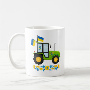 Whimsical Ukraine Tractor Coffee Mug