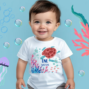 Whimsical Under the sea first birthday  Baby T-Shirt