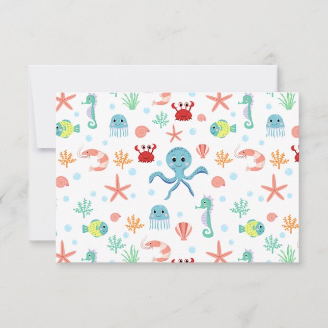 Whimsical Underwater Sea Creatures (Front)