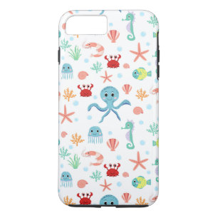 Whimsical Underwater Sea Creatures iPhone 8 Plus/7 Plus Case