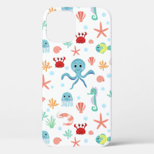 Whimsical Underwater Sea Creatures iPhone 12 Pro Case