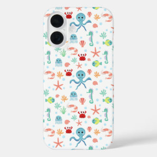 Whimsical Underwater Sea Creatures iPhone 16 Case