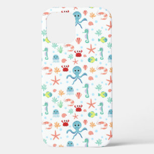 Whimsical Underwater Sea Creatures iPhone 12 Pro Case