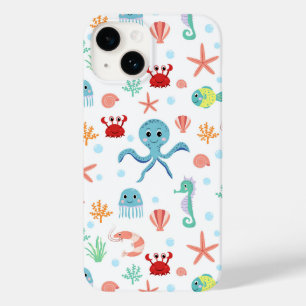 Whimsical Underwater Sea Creatures Case-Mate iPhone 14 Case
