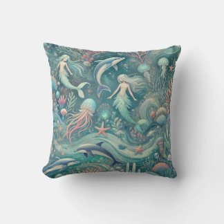 Whimsical Underwater World Cushion