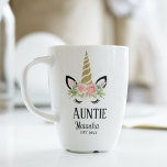 Whimsical unicorn auntie,pregnancy announcement  coffee mug<br><div class="desc">Minimalist unicorn auntie pregnancy announcement Coffee Mug,  perfect for aunt birthday or baby announcement,  pregnancy announcement, </div>