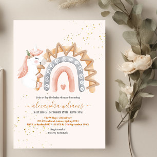Whimsical Unicorn Baby Shower  Invitation