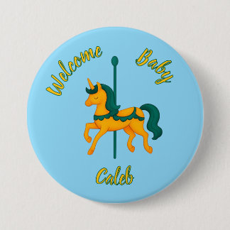 Whimsical Unicorn Baby Shower/simple 7.5 Cm Round Badge